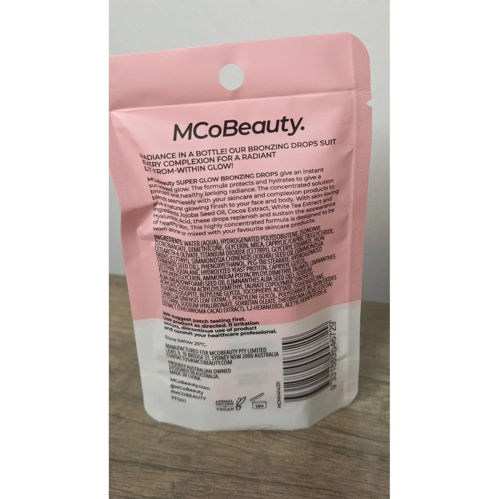 MCoBeauty Mini Super Glow Bronzing Drops Bronze 15ml Lot of 3 Multitasking Serum